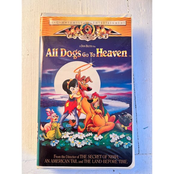 Vintage All Dogs Go To Heaven VHS Tape Family Entertainment Animated Movie - Picture 1 of 2